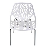 Butik eetkamerstoel of kantinestoel Forest Wit