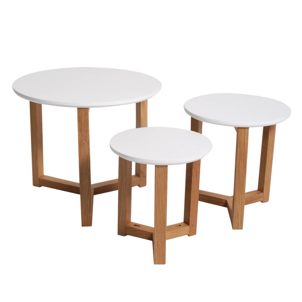 Butik Bijzettafel set Knock on Wood