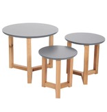 Butik Bijzettafel set Knock on Wood