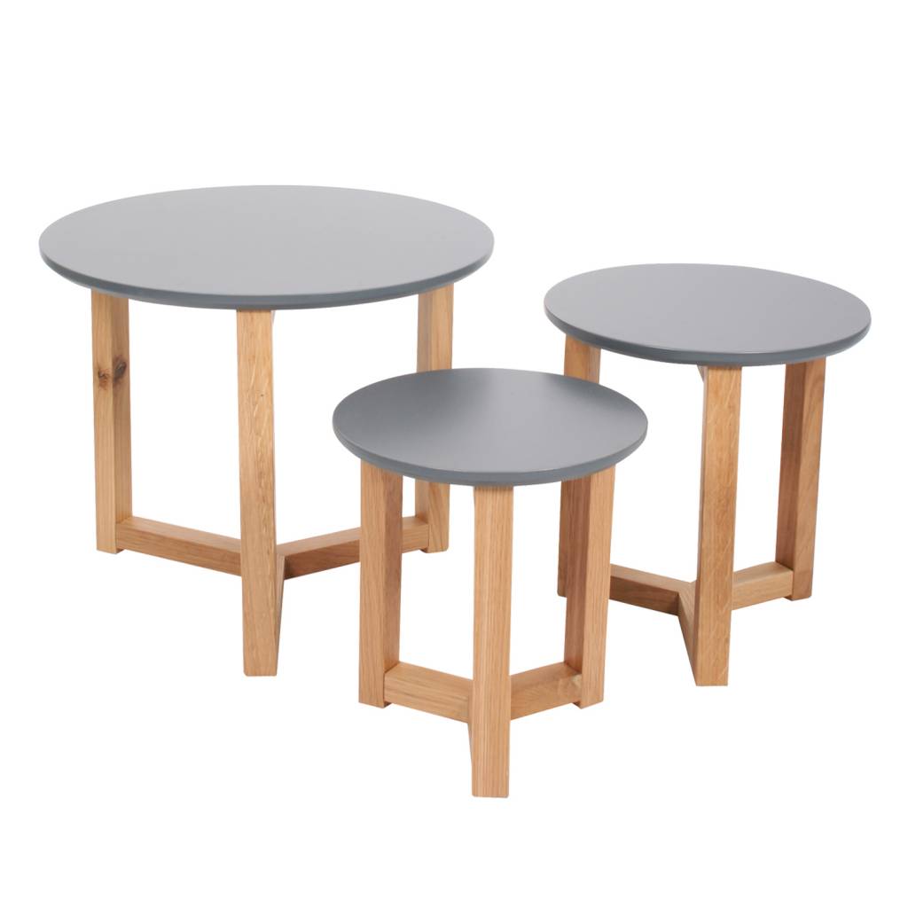 Butik Bijzettafel set Knock on Wood