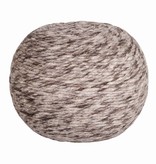Butik retro wollen poef North Bruin