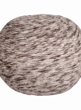 Butik retro wollen poef North Bruin