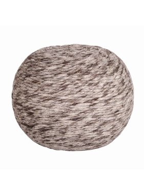 Butik retro wollen poef North Bruin