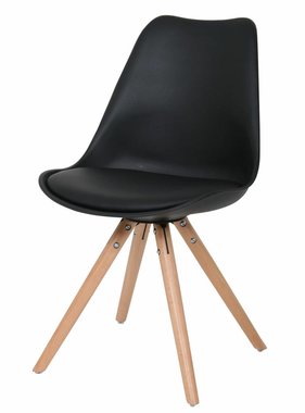 Butik eetkamerstoel Consilium Woody Zwart