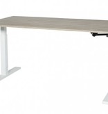 Schaffenburg Icons T-poot bureau, zit-sta (62-118cm) hoogte verstelbaar dmv quick slinger met 180x80cm 20mm blad en frame