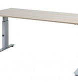 Avitus C-poot bureau, hoogte instelbaar (62-85cm) met 180x90cm 20mm melamine blad en frame