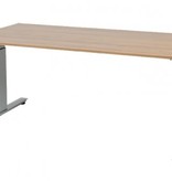 Schaffenburg Avitus T-poot bureau, hoogte instelbaar (62-85cm) met 120x80cm 20mm melamine blad en frame