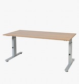 Avitus T-poot vergadertafel, vaste hoogte (75cm) met 200x100cm 20mm melamine blad en frame