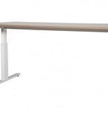 Schaffenburg Romeo T-poot bureau, hoogte verstelbaar (62-85cm) dmv slinger met 160x80cm 20mm blad en frame