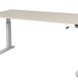 Othello C-poot bureau, hoogte verstelbaar (62-85cm) dmv slinger met 160x80cm 20mm blad en frame