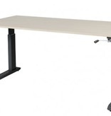 Schaffenburg Othello C-poot bureau, hoogte verstelbaar (62-85cm) dmv slinger met 160x80cm 20mm blad en frame