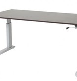 Schaffenburg Othello C-poot bureau, hoogte verstelbaar (62-85cm) dmv slinger met 160x80cm 20mm blad en frame