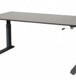 Schaffenburg Othello C-poot bureau, hoogte verstelbaar (62-85cm) dmv slinger met 160x80cm 20mm blad en frame