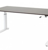 Othello C-poot bureau, hoogte verstelbaar (62-85cm) dmv slinger met 160x80cm 20mm blad en frame