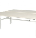 Schaffenburg Othello Duo werkplek, hoogte verstelbaar (62-85cm) dmv slinger met 160x80/80cm 20mm bladen en H-frame