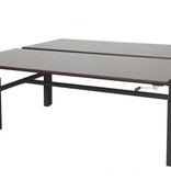 Schaffenburg Othello Duo werkplek, hoogte verstelbaar (62-85cm) dmv slinger met 180x80/80cm 20mm bladen en H-frame