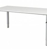 Schaffenburg Cubeo 4-poot bureau, hoogte verstelbaar (62-97cm) dmv slinger met 160x80cm 20mm blad en frame