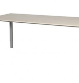 Cubeo 4-poot bureau, hoogte verstelbaar (62-97cm) dmv slinger met 180x80cm 20mm blad en frame