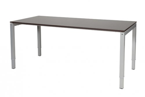 Cubeo 4-poot bureau, hoogte verstelbaar (62-97cm) dmv slinger met 180x80cm 20mm blad en frame
