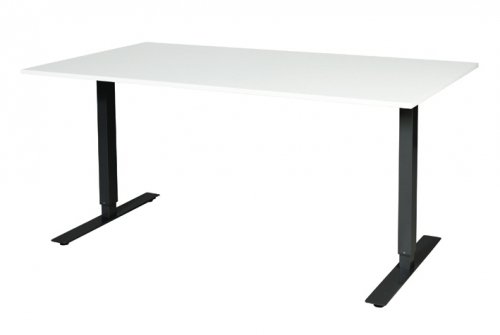 Electric-T bureau, zit-sta (69-116cm) hoogte verstelbaar dmv elektromotoren met 160x90cm 20mm blad en frame