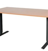 Electric-T bureau, zit-sta (69-116cm) hoogte verstelbaar dmv elektromotoren met 160x90cm 20mm blad en frame