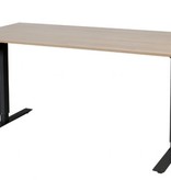 Electric-T bureau, zit-sta (69-116cm) hoogte verstelbaar dmv elektromotoren met 160x80cm 20mm blad en frame