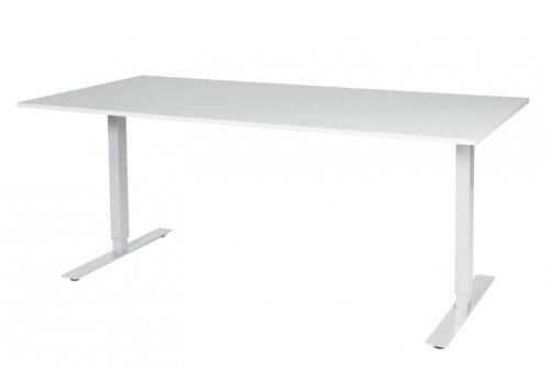 Electric-T bureau, zit-sta (69-116cm) hoogte verstelbaar dmv elektromotoren met 180x90cm 20mm blad en frame
