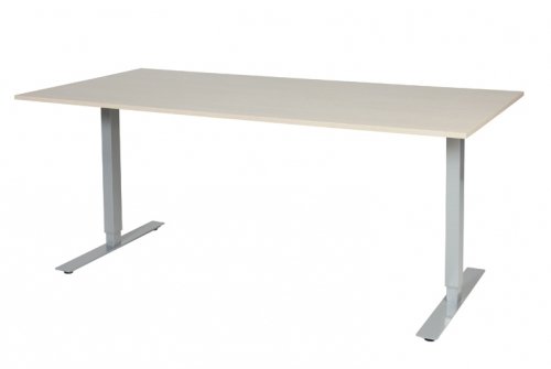 Electric-T bureau, zit-sta (69-116cm) hoogte verstelbaar dmv elektromotoren met 180x90cm 20mm blad en frame