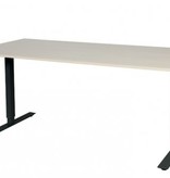 Electric-T bureau, zit-sta (69-116cm) hoogte verstelbaar dmv elektromotoren met 180x90cm 20mm blad en frame