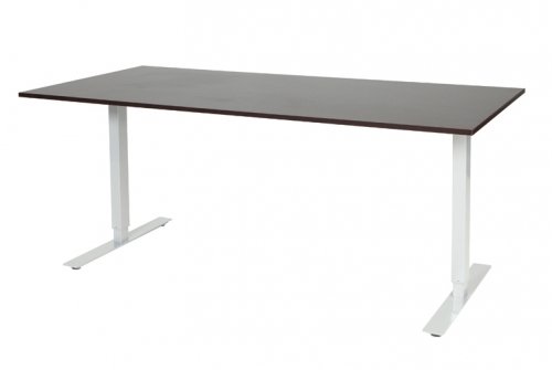 Electric-T bureau, zit-sta (69-116cm) hoogte verstelbaar dmv elektromotoren met 180x90cm 20mm blad en frame