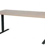 Electric-T bureau, zit-sta (69-116cm) hoogte verstelbaar dmv elektromotoren met 180x90cm 20mm blad en frame