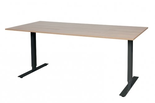 Electric-T bureau, zit-sta (69-116cm) hoogte verstelbaar dmv elektromotoren met 180x90cm 20mm blad en frame
