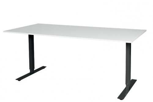 Electric-T bureau, zit-sta (69-116cm) hoogte verstelbaar dmv elektromotoren met 180x90cm 20mm blad en frame