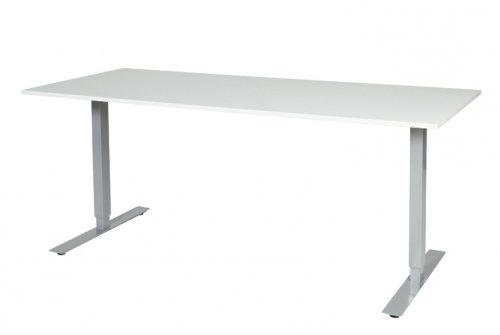 Electric-T bureau, zit-sta (69-116cm) hoogte verstelbaar dmv elektromotoren met 180x80cm 20mm blad en frame