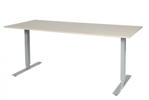 Electric-T bureau, zit-sta (69-116cm) hoogte verstelbaar dmv elektromotoren met 180x80cm 20mm blad en frame