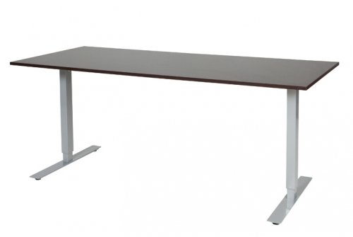 Electric-T bureau, zit-sta (69-116cm) hoogte verstelbaar dmv elektromotoren met 180x80cm 20mm blad en frame