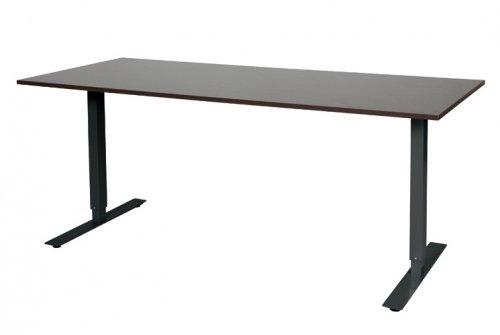 Electric-T bureau, zit-sta (69-116cm) hoogte verstelbaar dmv elektromotoren met 180x80cm 20mm blad en frame
