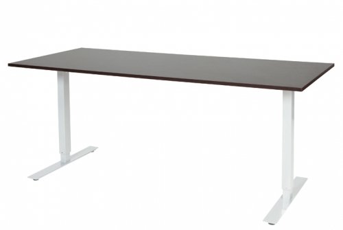 Electric-T bureau, zit-sta (69-116cm) hoogte verstelbaar dmv elektromotoren met 180x80cm 20mm blad en frame