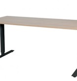 Electric-T bureau, zit-sta (69-116cm) hoogte verstelbaar dmv elektromotoren met 180x80cm 20mm blad en frame