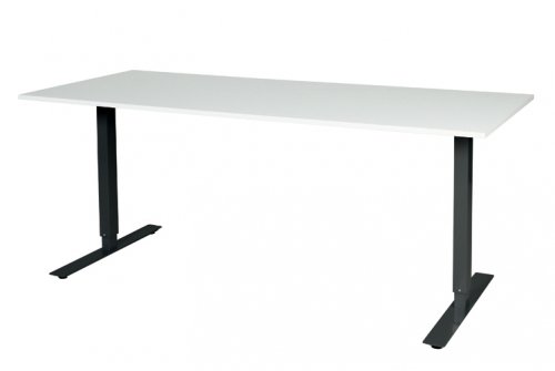 Electric-T bureau, zit-sta (69-116cm) hoogte verstelbaar dmv elektromotoren met 180x80cm 20mm blad en frame
