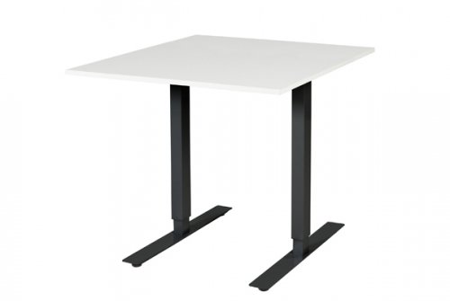 Electric-T bureau, zit-sta (69-116cm) hoogte verstelbaar dmv elektromotoren met 80x90cm 20mm blad en frame