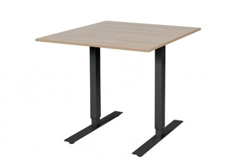 Electric-T bureau, zit-sta (69-116cm) hoogte verstelbaar dmv elektromotoren met 80x90cm 20mm blad en frame