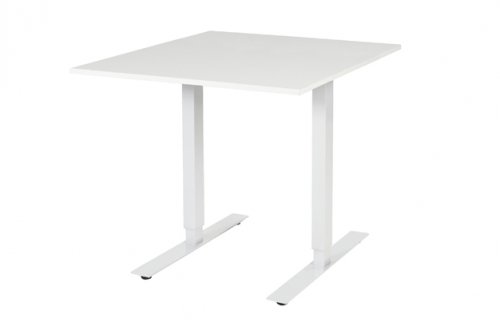 Electric-T bureau, zit-sta (69-116cm) hoogte verstelbaar dmv elektromotoren met 80x90cm 20mm blad en frame