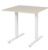 Electric-T bureau, zit-sta (69-116cm) hoogte verstelbaar dmv elektromotoren met 80x80cm 20mm blad en frame