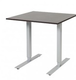 Electric-T bureau, zit-sta (69-116cm) hoogte verstelbaar dmv elektromotoren met 80x80cm 20mm blad en frame