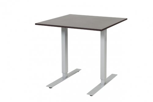 Electric-T bureau, zit-sta (69-116cm) hoogte verstelbaar dmv elektromotoren met 80x80cm 20mm blad en frame