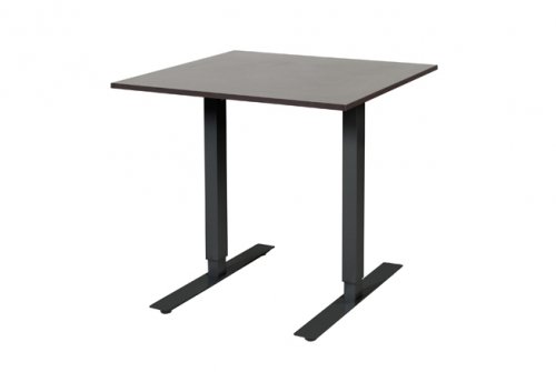 Electric-T bureau, zit-sta (69-116cm) hoogte verstelbaar dmv elektromotoren met 80x80cm 20mm blad en frame