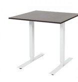 Electric-T bureau, zit-sta (69-116cm) hoogte verstelbaar dmv elektromotoren met 80x80cm 20mm blad en frame