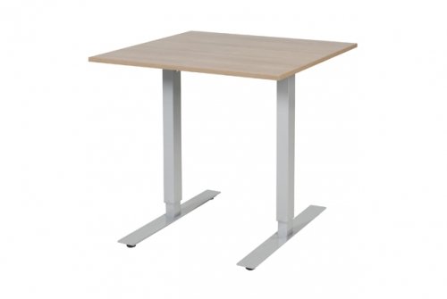 Electric-T bureau, zit-sta (69-116cm) hoogte verstelbaar dmv elektromotoren met 80x80cm 20mm blad en frame