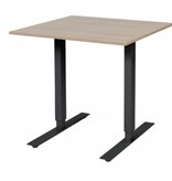 Electric-T bureau, zit-sta (69-116cm) hoogte verstelbaar dmv elektromotoren met 80x80cm 20mm blad en frame